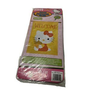 HELLO KITTY Garden WELCOME FALL 28"x 40" Flag Banner Sanrio